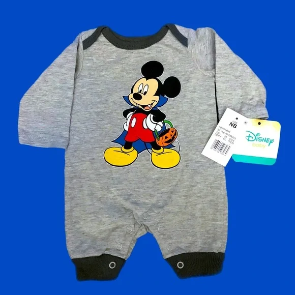 Disney Mickey Mouse Vampire Dracula Halloween Romper NWT - Picture 7 of 13